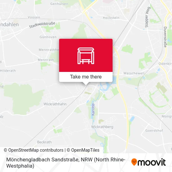 Карта Mönchengladbach Sandstraße