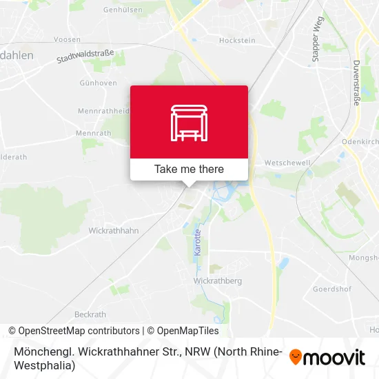 Карта Mönchengl. Wickrathhahner Str.