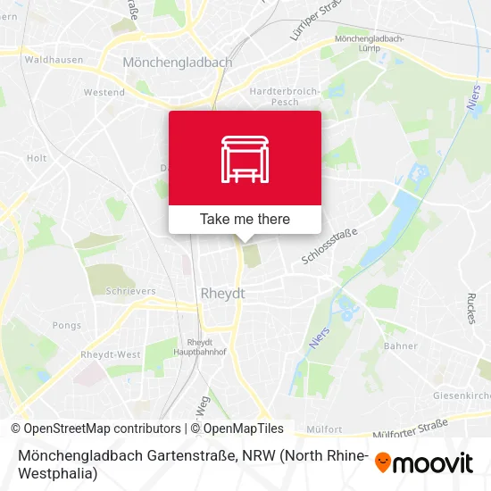 Карта Mönchengladbach Gartenstraße