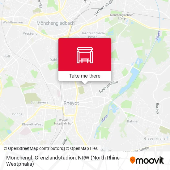 Карта Mönchengl. Grenzlandstadion