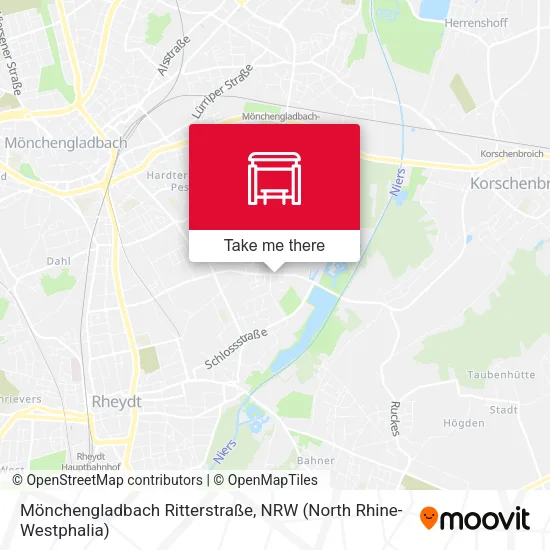 Карта Mönchengladbach Ritterstraße