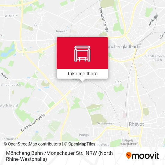 Карта Möncheng Bahn-/Monschauer Str.