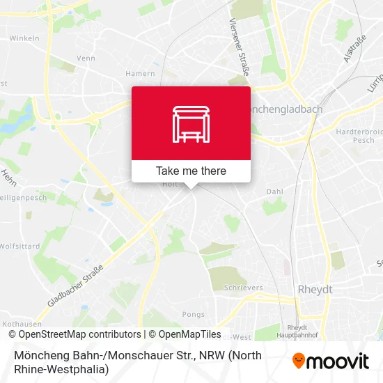 Карта Möncheng Bahn-/Monschauer Str.