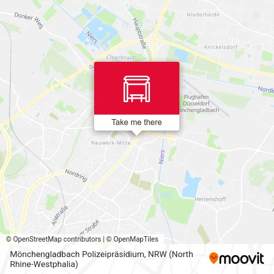 Карта Mönchengladbach Polizeipräsidium