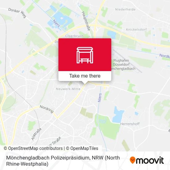 Карта Mönchengladbach Polizeipräsidium