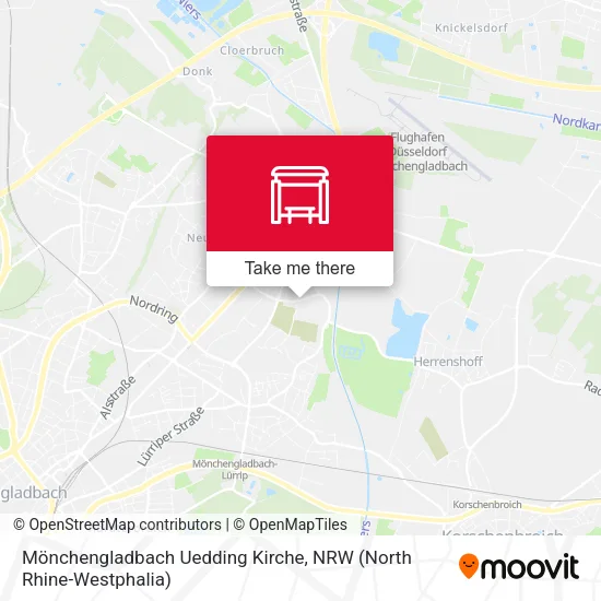 Карта Mönchengladbach Uedding Kirche