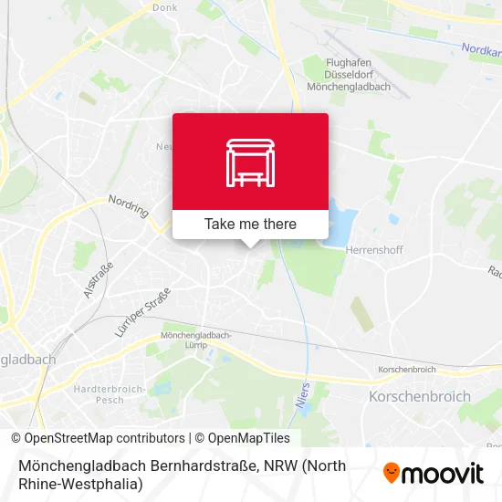 Карта Mönchengladbach Bernhardstraße