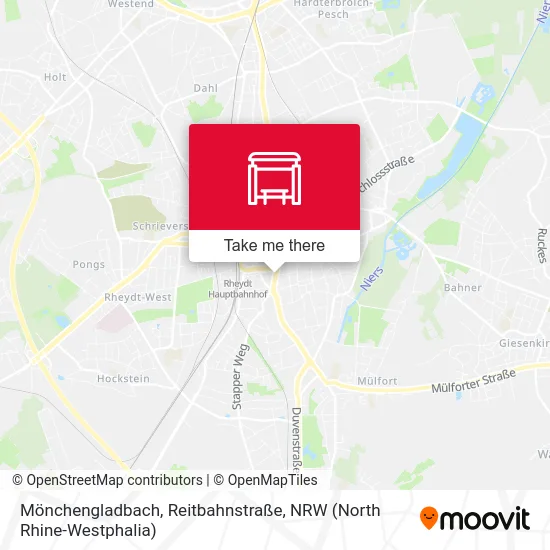 Карта Mönchengladbach, Reitbahnstraße