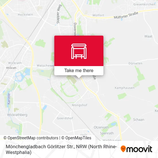 Карта Mönchengladbach Görlitzer Str.