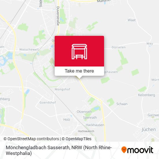 Mönchengladbach Sasserath map