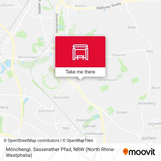 Карта Mönchengl. Sasserather Pfad