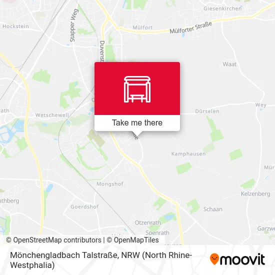 Карта Mönchengladbach Talstraße