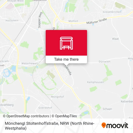 Карта Mönchengl Stoltenhoffstraße