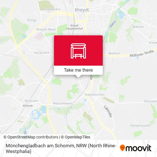 Карта Mönchengladbach am Schomm
