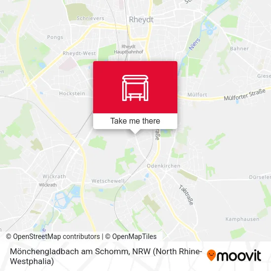 Карта Mönchengladbach am Schomm