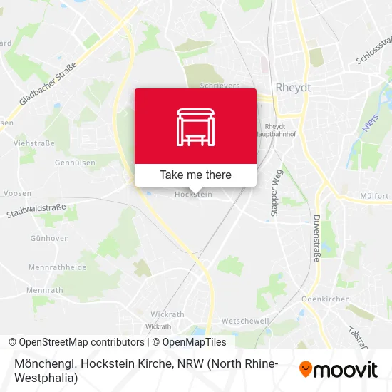 Карта Mönchengl. Hockstein Kirche