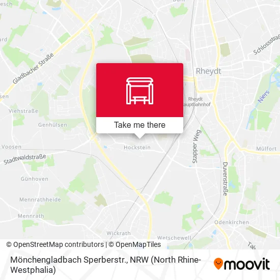 Карта Mönchengladbach Sperberstr.