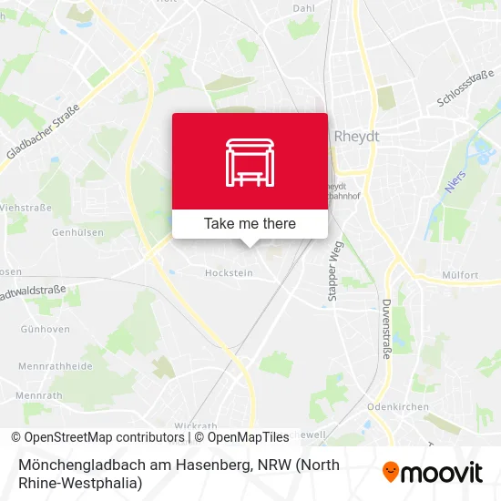 Карта Mönchengladbach am Hasenberg