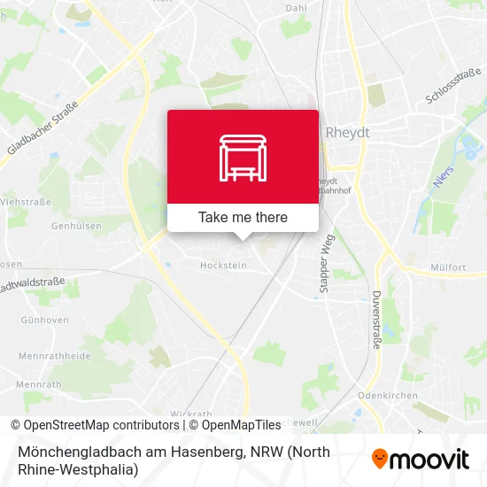 Карта Mönchengladbach am Hasenberg