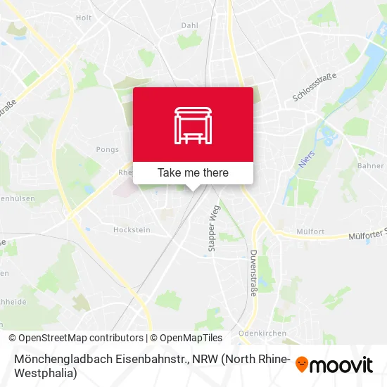 Карта Mönchengladbach Eisenbahnstr.