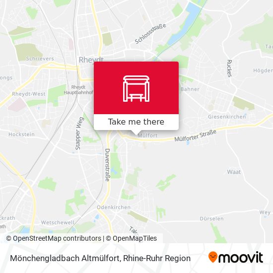 Mönchengladbach Altmülfort map