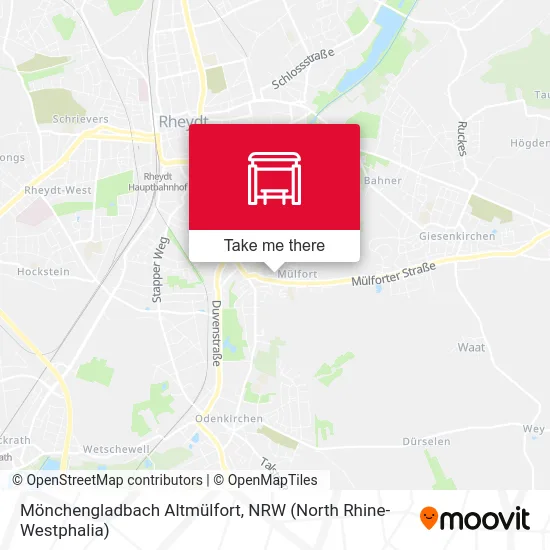 Карта Mönchengladbach Altmülfort