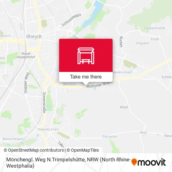 Карта Mönchengl. Weg N.Trimpelshütte