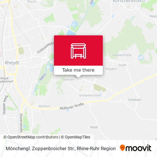 Mönchengl. Zoppenbroicher Str. map