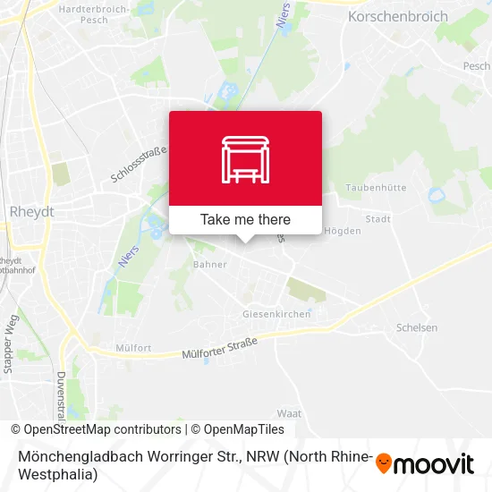 Карта Mönchengladbach Worringer Str.