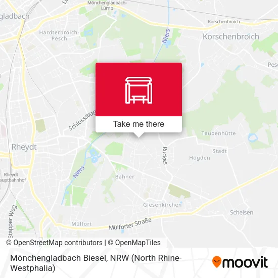 Карта Mönchengladbach Biesel