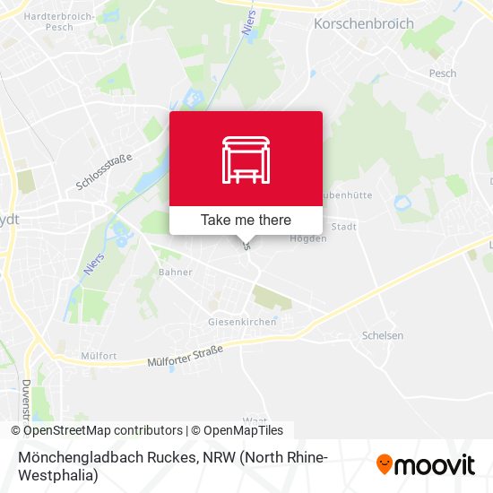 Mönchengladbach Ruckes map