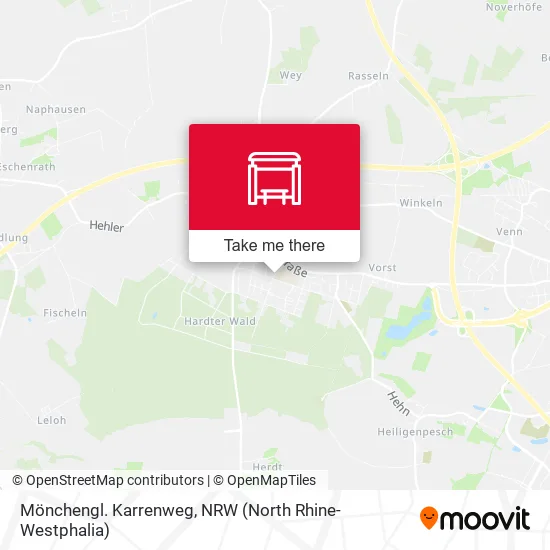 Карта Mönchengl. Karrenweg