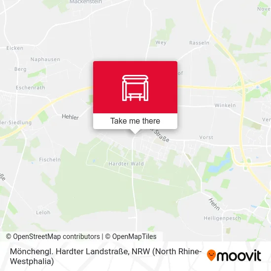 Карта Mönchengl. Hardter Landstraße