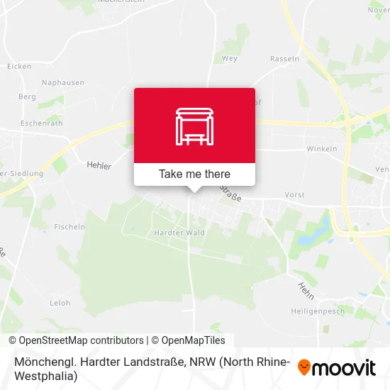 Карта Mönchengl. Hardter Landstraße