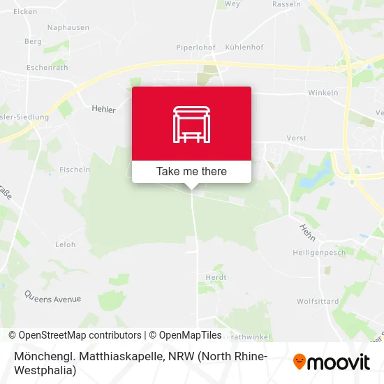 Карта Mönchengl. Matthiaskapelle