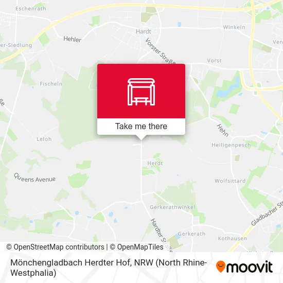 Карта Mönchengladbach Herdter Hof
