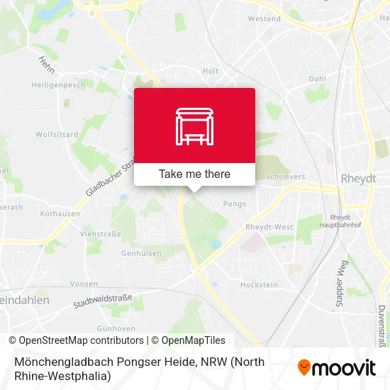 Карта Mönchengladbach Pongser Heide