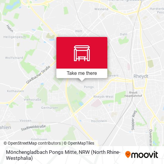 Mönchengladbach Pongs Mitte map
