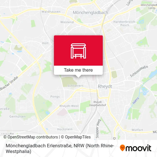 Карта Mönchengladbach Erlenstraße