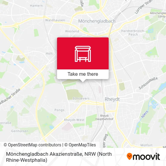 Карта Mönchengladbach Akazienstraße