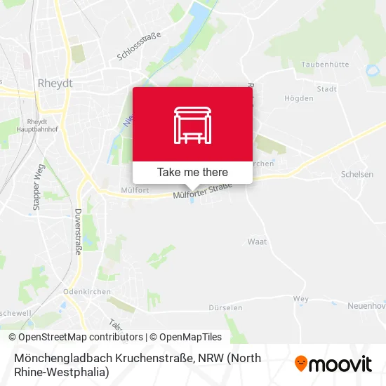 Карта Mönchengladbach Kruchenstraße