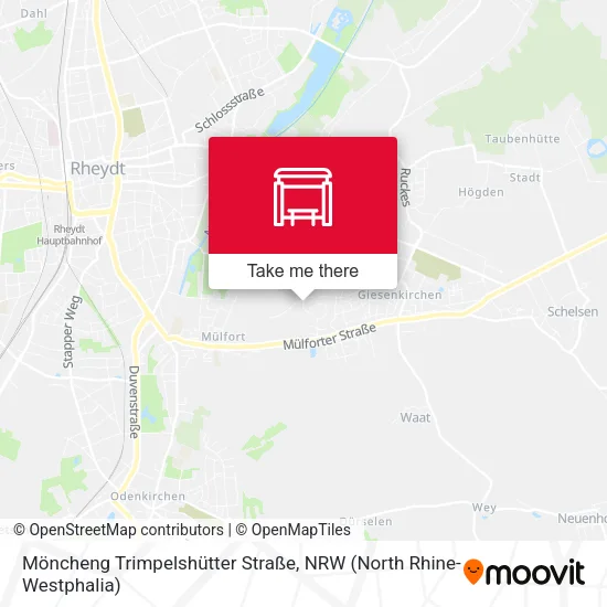 Карта Möncheng Trimpelshütter Straße