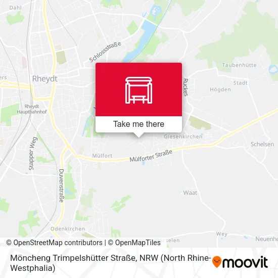 Карта Möncheng Trimpelshütter Straße