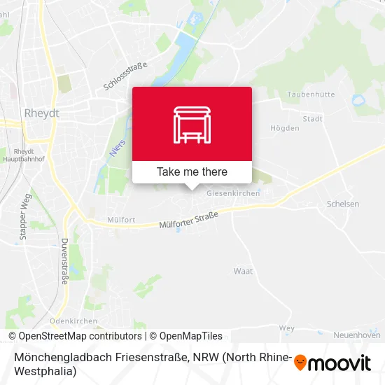 Карта Mönchengladbach Friesenstraße