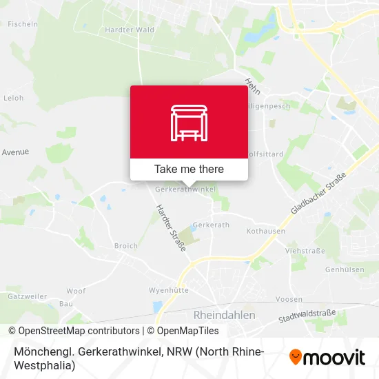 Карта Mönchengl. Gerkerathwinkel