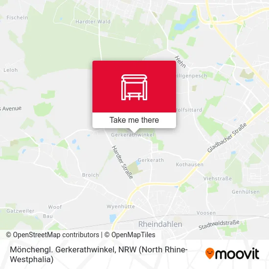 Карта Mönchengl. Gerkerathwinkel