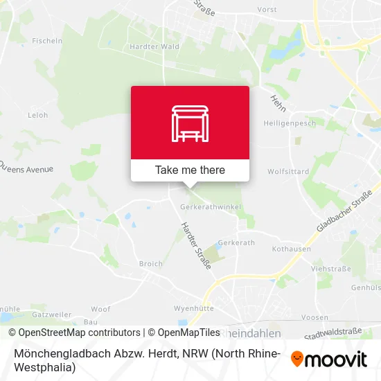 Карта Mönchengladbach Abzw. Herdt