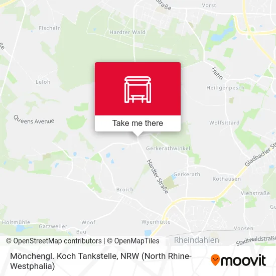 Карта Mönchengl. Koch Tankstelle