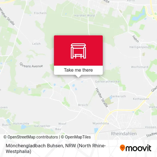 Карта Mönchengladbach Buhsen