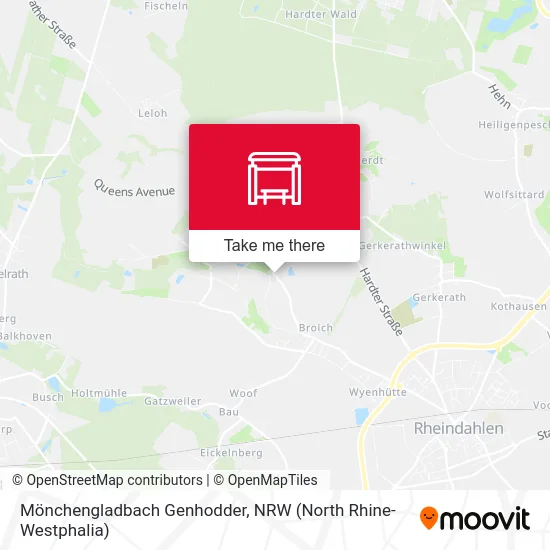 Карта Mönchengladbach Genhodder